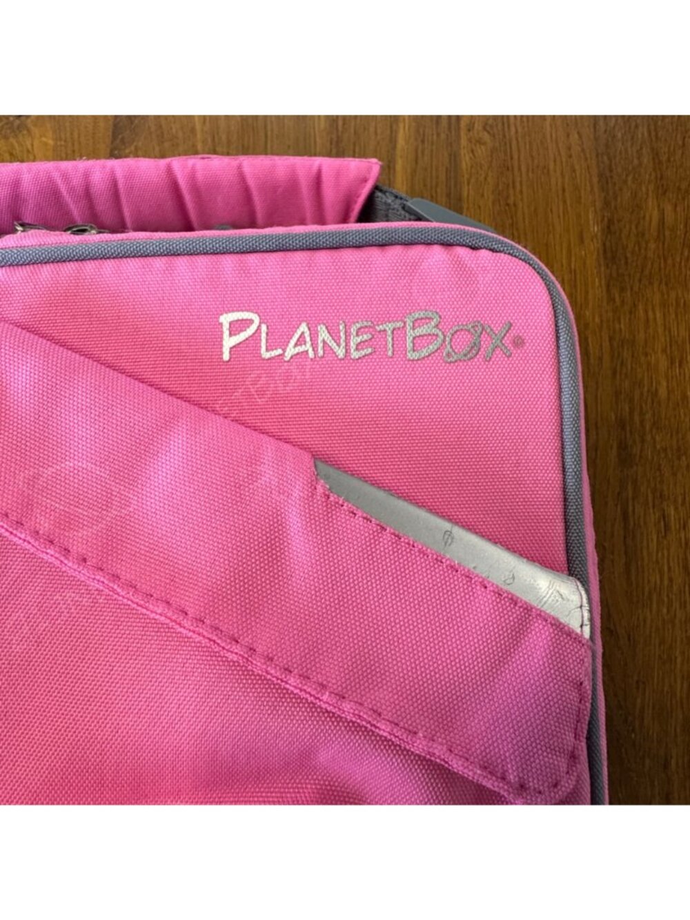 PLANETBOX Rover Launch Lunch Carry Bag Pink Spaceship Insulated LunchBag Pockets - Picture 3 of 10